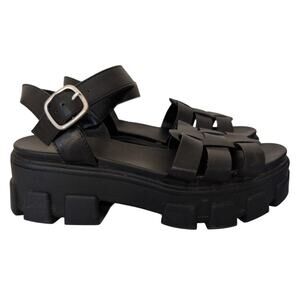 Chunky Platform Fisherman Sandals  Women 9 Lug Sole Y2K Grunge‎ Goth Edgy Baddie